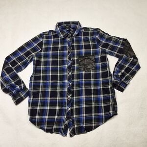 Forever 21 plaid flannel button down top size S